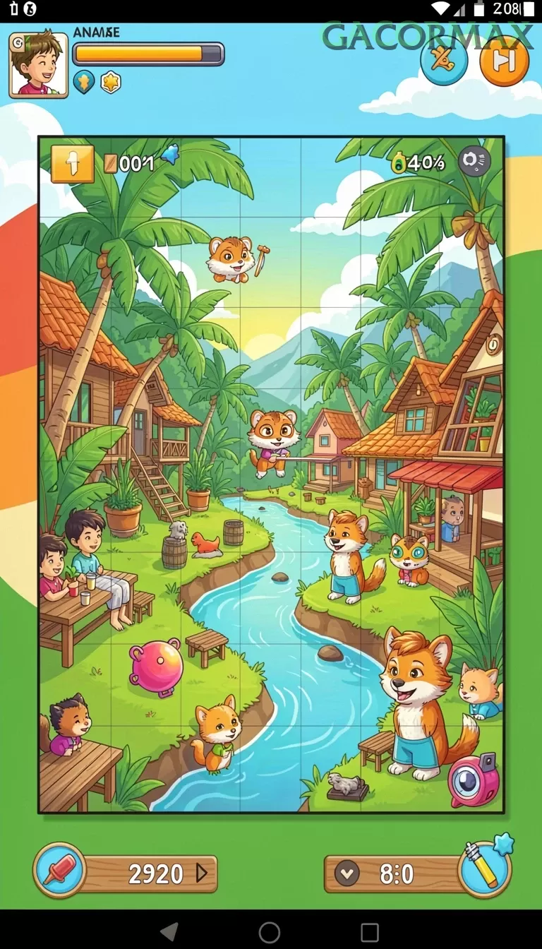 Cuplikan layar JNT777 — menu navigasi