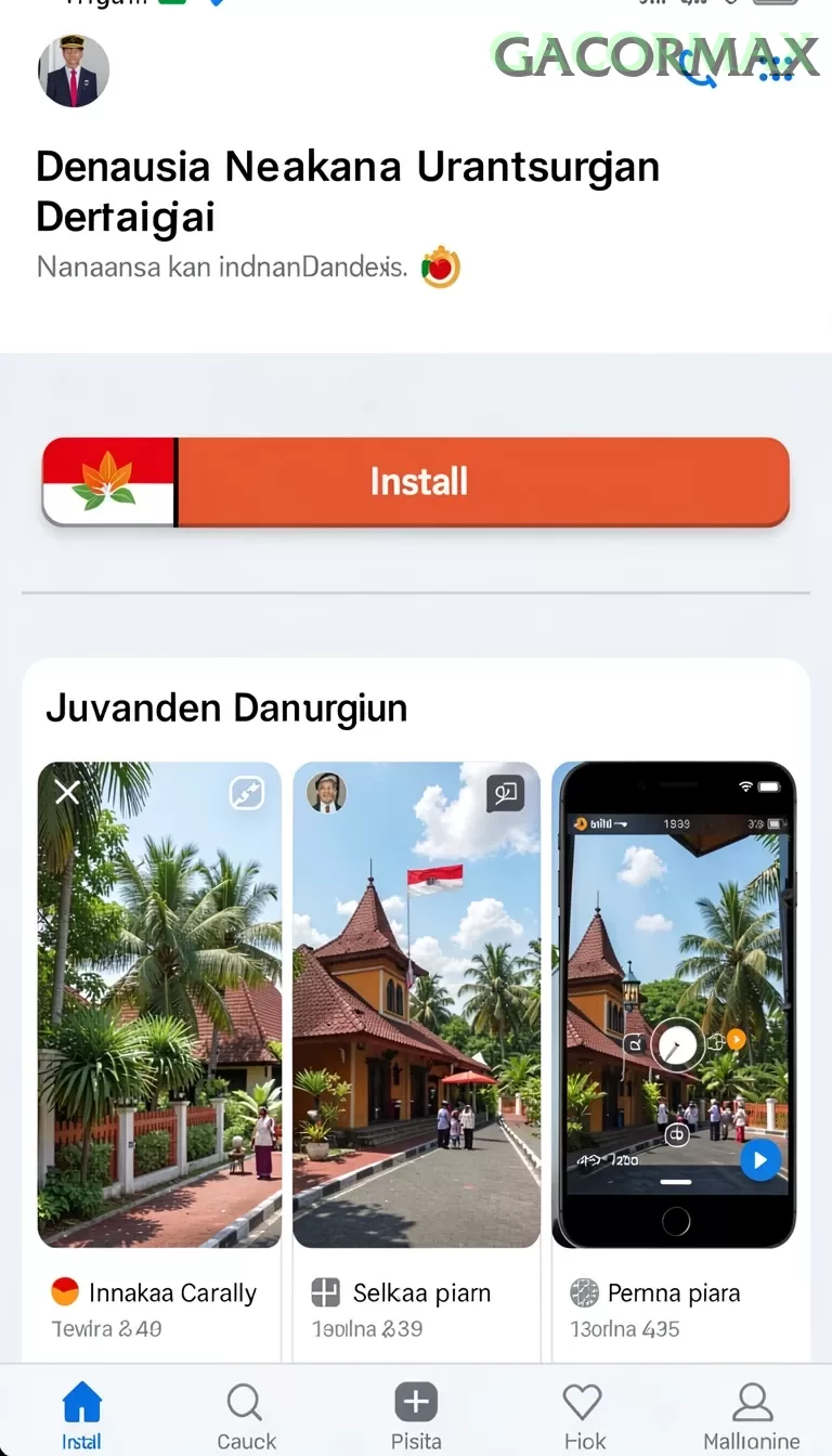 Cuplikan layar QQSLOT — menu navigasi